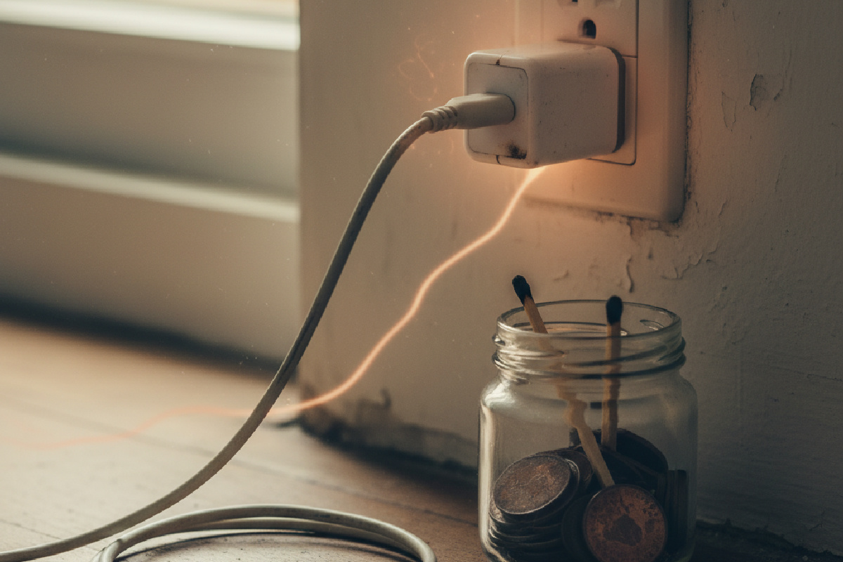 Il costo nascosto di un caricabatterie lasciato nella presa 24 ore su 24