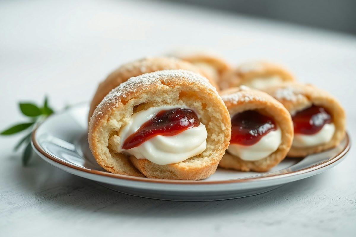 Biscotti arrotolati con crema e marmellata: una ricetta irresistibile per stupire gli ospiti a tavola