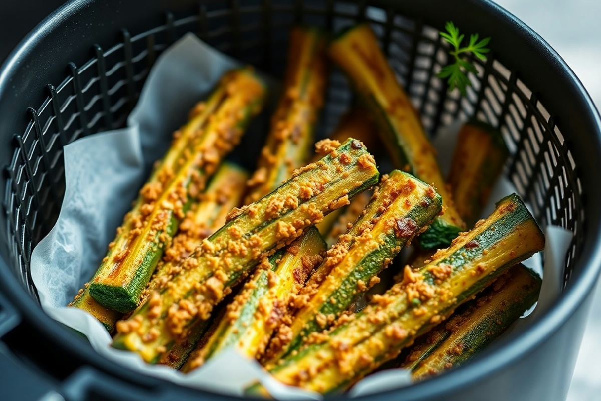 Stick di zucchine croccanti in friggitrice ad aria: il tuo snack pronto in 12 minuti e irresistibile